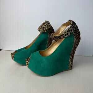 Vintage early 00s luichiny platform wedge heels size 10